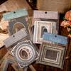 10pcs/pack Decor Scrapbook Vintage Sticker Materials Paper Retros Framework DIY Junk Journal Collage Po Album Retro Stickers