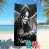 Customizable personalized beach towels Jimin themed designs.Suitable for the beach, yoga, sports;ideal as beach accessories