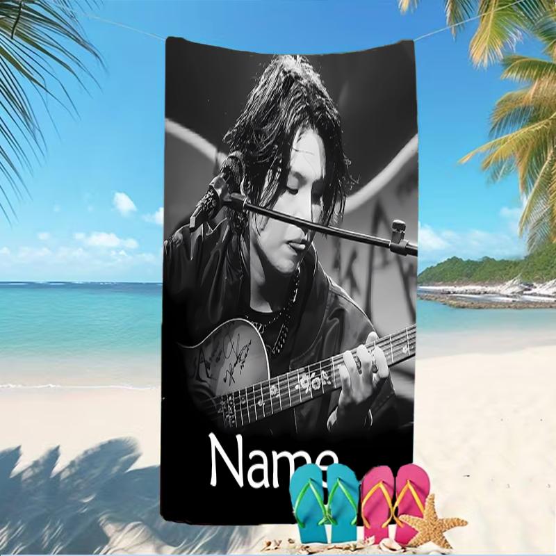 Customizable personalized beach towels Jimin themed designs.Suitable for the beach, yoga, sports;ideal as beach accessories