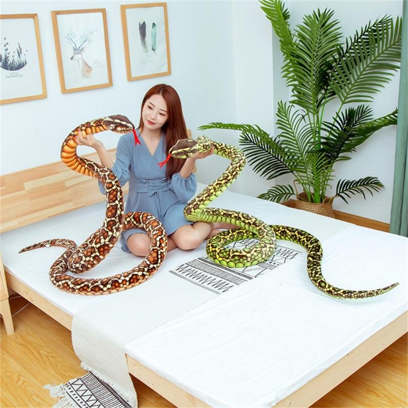 Oversized Snake Prank Toy Stuffed Animals Toy for Adult Halloween Stuffed Snake Figure Toy Prank for Kids