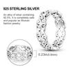 925 Silver Rings Original Design Blue Zircon Star Moon Finger Rings For Women High Quality Wedding Jewelry Gift