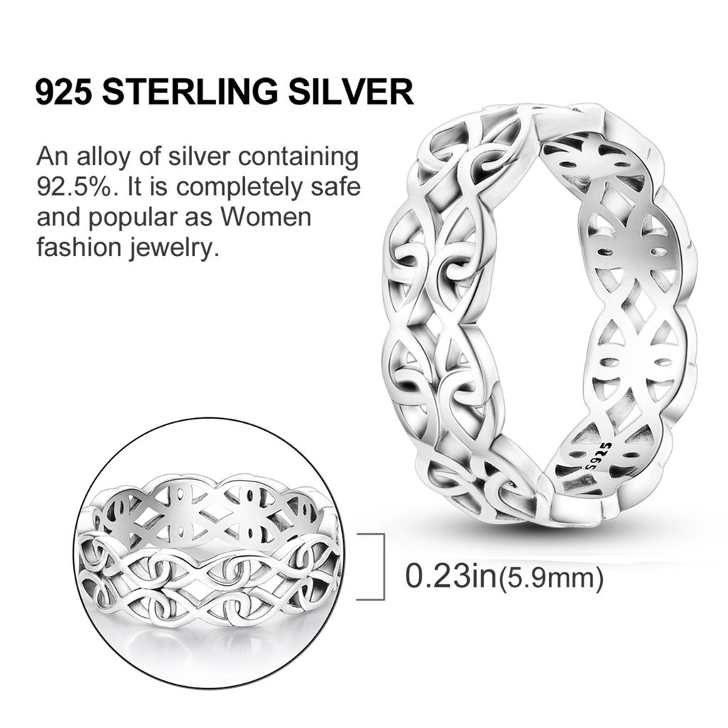 925 Silver Rings Original Design Blue Zircon Star Moon Finger Rings For Women High Quality Wedding Jewelry Gift