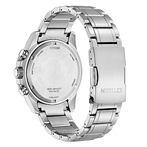 Citizen Men's Eco-Drive Watch, 10 ATM Water Resistant, Green, Popular Overseas Model, BL5550-50X, Silver