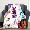 Customiz Name Personality Gabby's Dollhouse Blanket Soft &Warm Sofa Office Bed Travel Lunch Break Blanket, Gift Suitable All Seasons