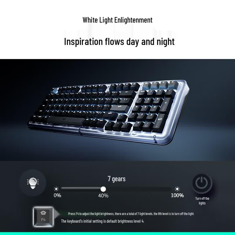 Logitech ALTO KEYS K98M Amber Series AI Customizable Wireless Mechanical Keyboard