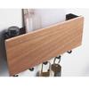 Hallway Wall Holder Wooden Punch   Multifunctional Key Holder for Bag Hat Scarf