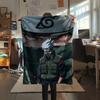 Kakashi Hatake Anime Pattern Flannel Blanket, High Quality Comfortable for All Seasons, Home Decor, Warmth and Comfort, Perfect for Gifts.