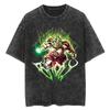 Hip Hop Streetwear Men Washed T-Shirt Dragon Ball Anime Graphic Oversized T Shirt Summer Short Sleeve Cotton Tshirt Vintage Tops