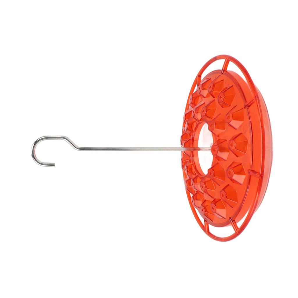Hanging Bird Feeder Leakage Proof Round Water Nectar Filling Hummingbird Feeder for Garden Patio Window Red