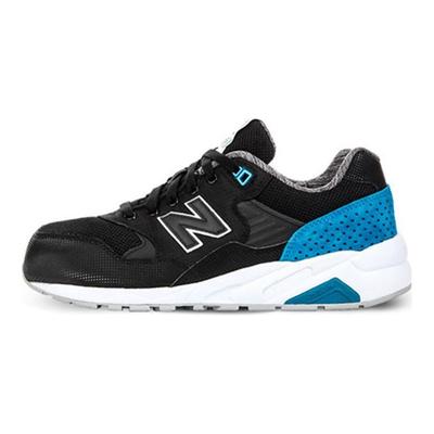NB 580 Retro Fabric Low-Top Marathon Running Shoes Unisex Sneaker Black Blue MRT580MN
