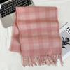 Xiaohongshu Popular Cherry Red New Year'S Red 100% Wool British Versatile Scarf Women'S And Men'S Cashmere Warm Scarf