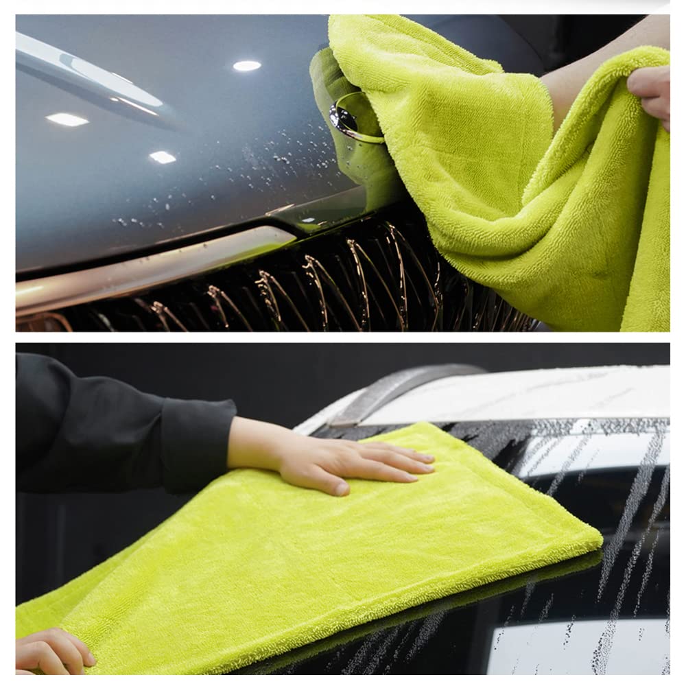 PURESTAR Super Absorbent Towel for Car Washing, Absorbs Absorption Instantly and Won't Squeeze