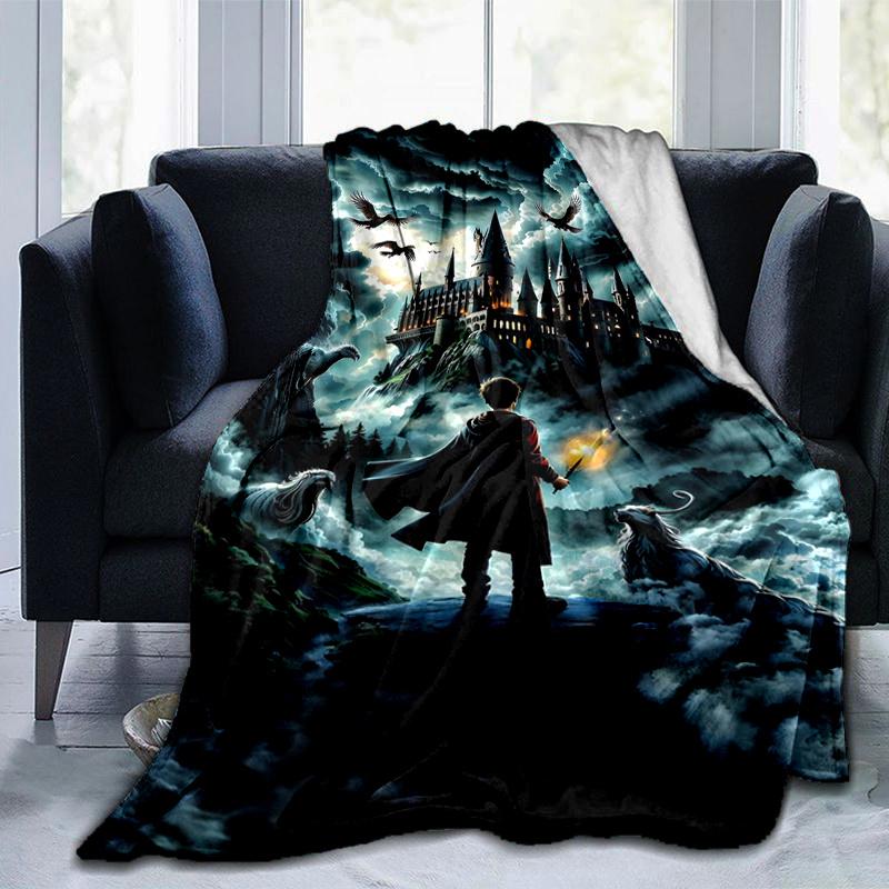 Magical Castle Adventure Poster PrintPrint Blanket, Soft Blanket For Sofa Office Bed And Travelling Daughter Birthday Gift Esj235