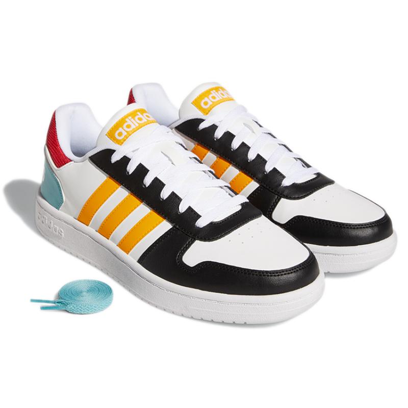 Adidas Hoops 2.0 'White Black Yellow' Sneakers GY5899