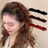 Flocked Bangs Hair Clip Headwear Women Cute Barrettes Hairgrip Braided Hairpins Hair Accessories