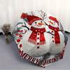 1pc Snowman Automatic Folding Umbrella - 8-Rib Iron Frame, Windproof, Portable Sunshade with Plastic Handle for Travel & Outdoor Activities,