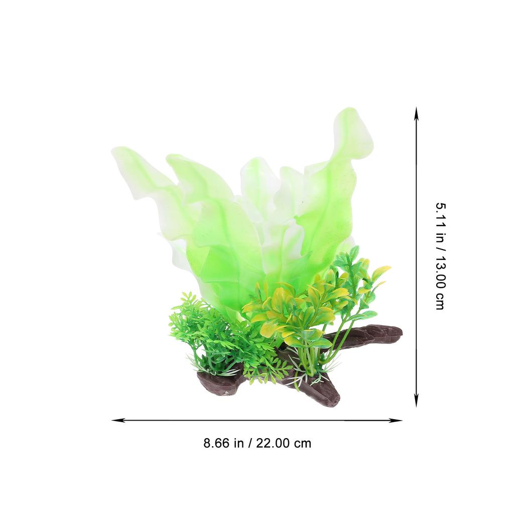 Realistic Simulation Water Grass Fish Tank Decor Artificial Aquatic Plant for Aquarium Landscaping Safe High-Grade Pe Material