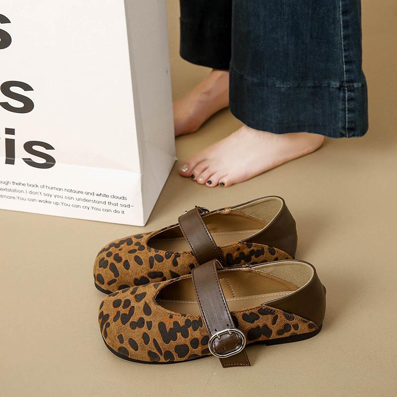 CRLAYDK Fashion Loafers for Women Business Casual Shoes Comfortable Penny Walking Ladies Slip On Leopard Work Dress Flats