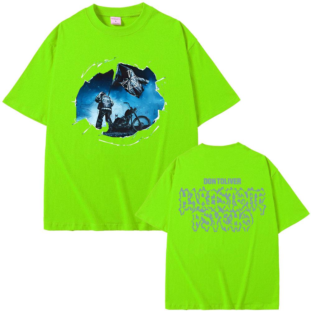 New Hot Sale Rapper Don Toliver Hardstone Psycho Album Double Sided Print Tshirt Men Women's Hip Hop Fashion Oversized T-shirts