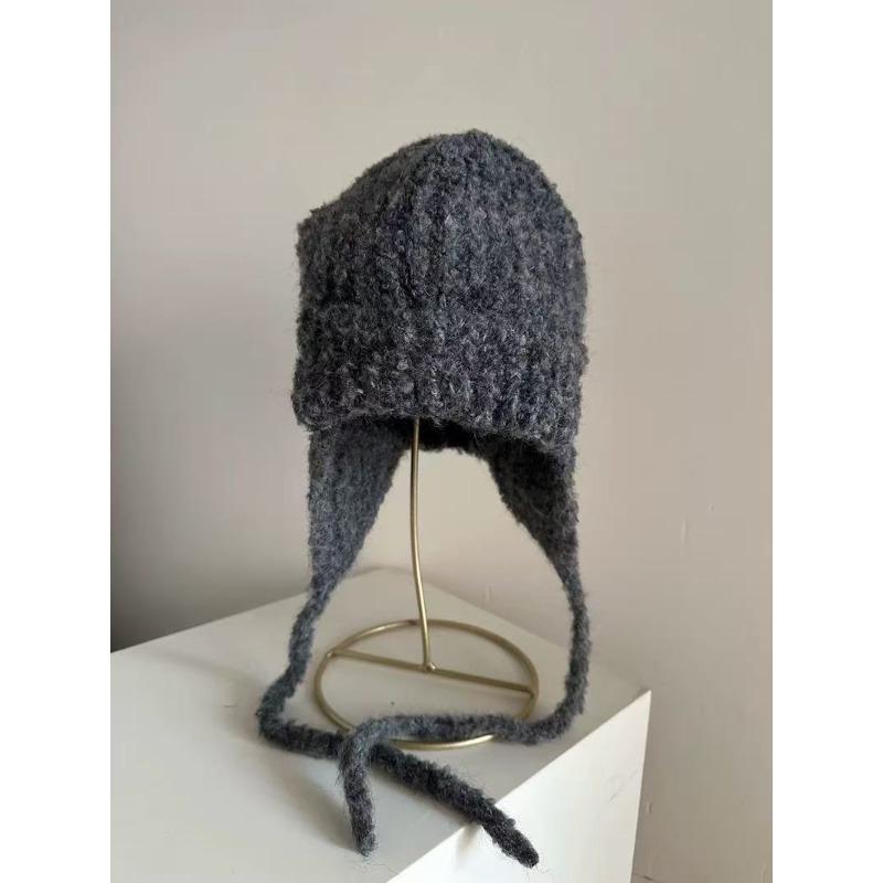 Winter Hat for Women Cute Little Lei Feng Hat with Face  Ear Protection Woolen Hat Warm Knitted Hat Korean Version  Versatile Cold Hat  Trendy