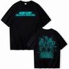 T-shirt da donna KPop Demon Hunters Witch Hunter Scollo a girocollo Manica corta Top ampio Maglietta in cotone