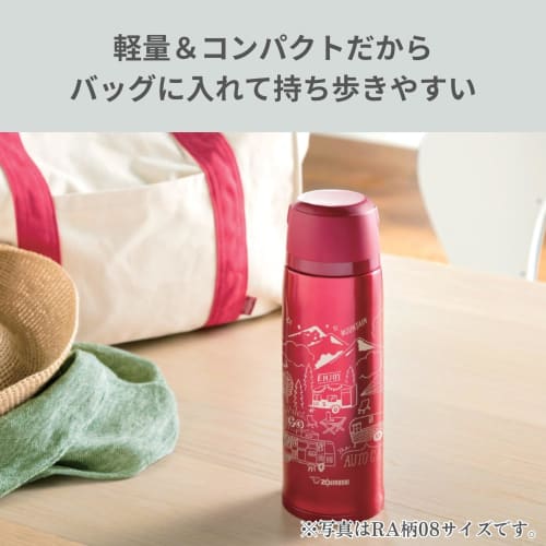 ZOJIRUSHI Water Bottle Stainless Steel Bottle with Cup Thermal/Cold 1.03L Red SJ-JS10-RA