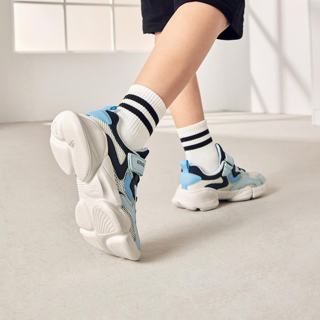 Hongxing Erke Childrens Synthetic Leather Fabric Summer Version Versatile Comfortable Non-Slip Rebound Breathable Low-Top Casual Shoes 65124202053-610
