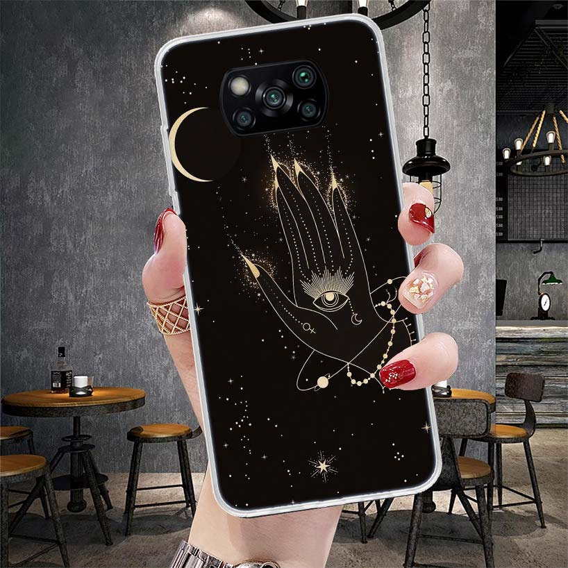 Moon Mystery Totem Witche Soft Phone Case For Xiaomi Redmi 15C 15 13C 13 Poco X5 X6 X7 F7 Ultra M7 12C 12 10 10C 9C 9A 9T 9 Fund