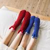Cartoon Funny Tube Socks 3D Eyes Furry Plush Sock Kawaii Coral Fleece Socks  Girls
