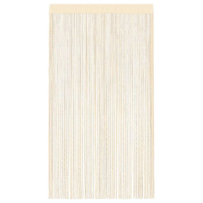 VidaXL Rideau en fils 2 pcs 100 x 250 cm Crème