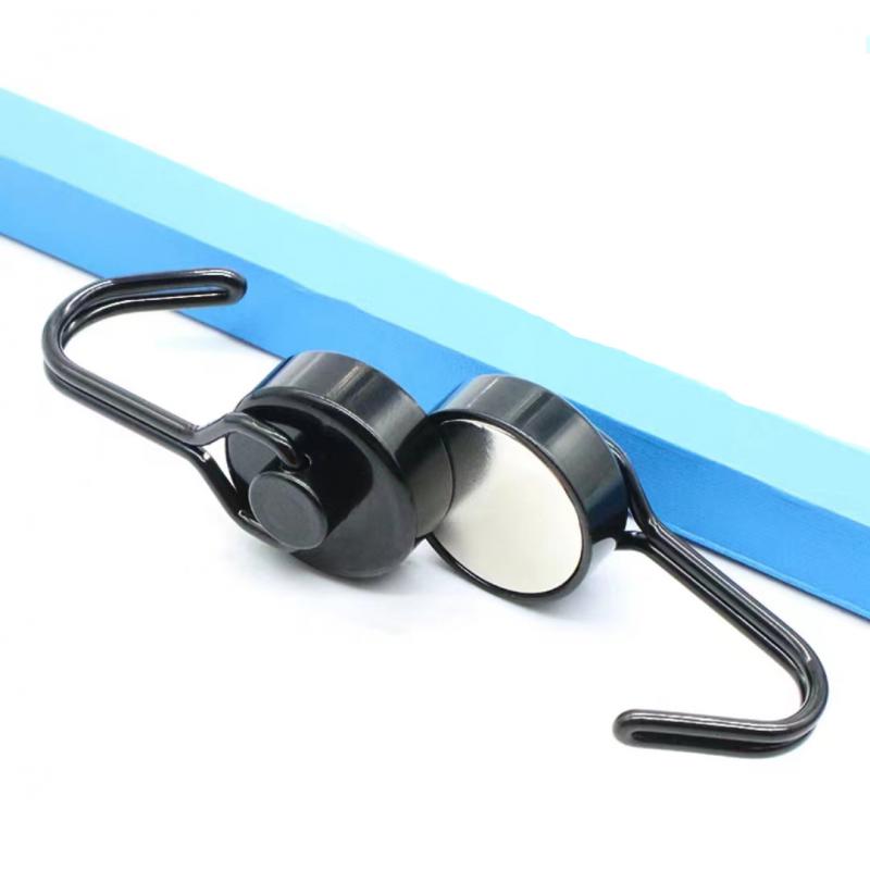 Heavy Duty Magnetic Hook Multi-Purpose Strong Neodymium Magnets Hooks For Home Kitchen Refrigerator Grill Key Cup Wreath Holder