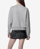 ALEXANDER McQUEEN Slash Detail Sweatshirt - Melange Grey / 794769Qlac81020