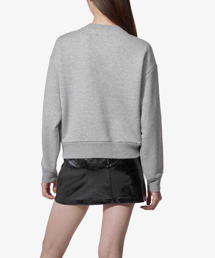 ALEXANDER McQUEEN Slash Detail Sweatshirt - Melange Grey / 794769Qlac81020