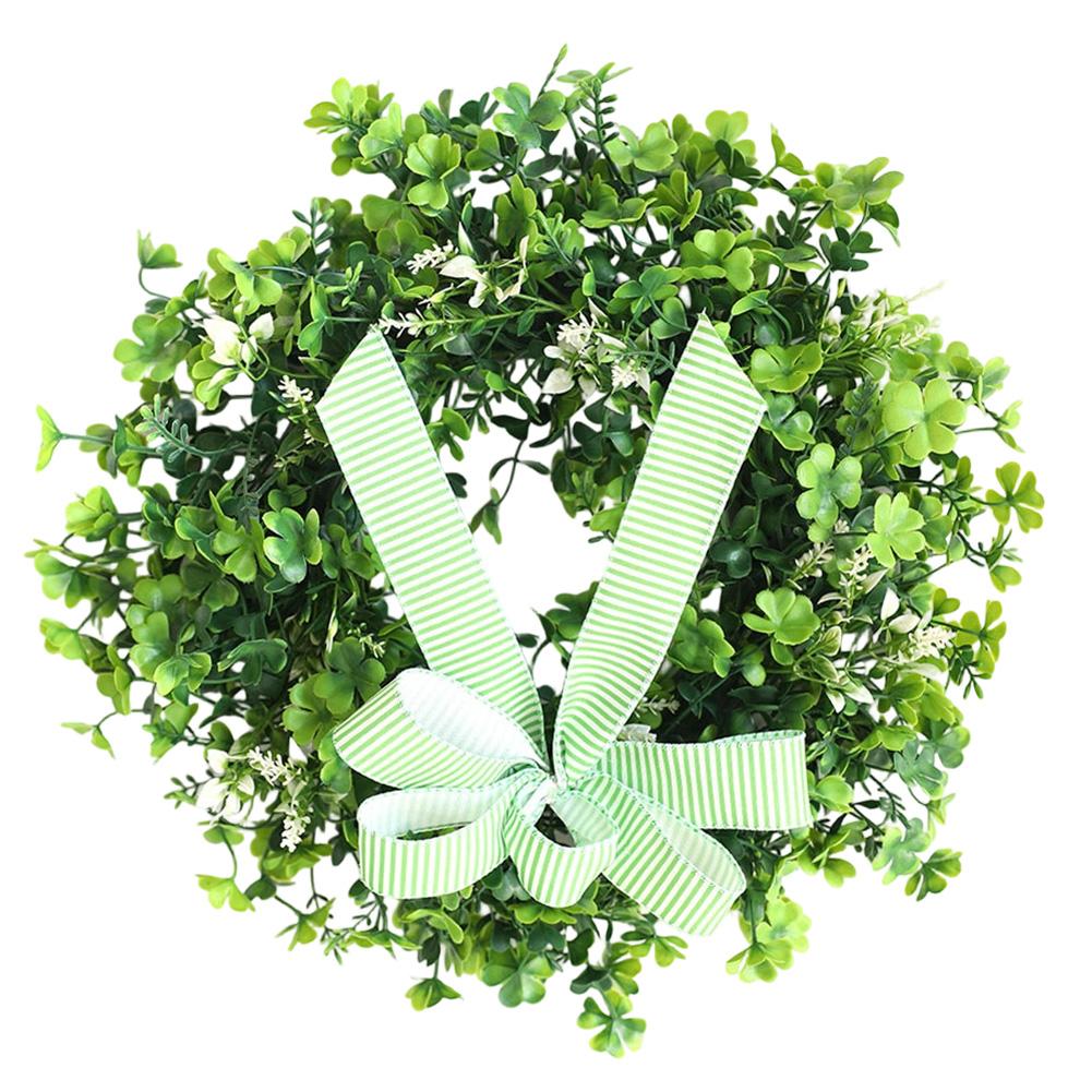 St. Patrick\'s Day Four-Leaf Clover Wreath: Lifelike Spring Decor For Your Home St Patrick S Day Lucky Clover Wreath