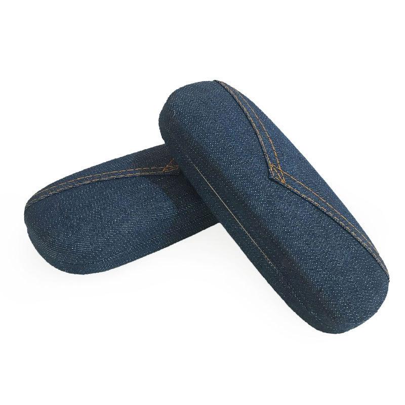 Fashion Denim Eye Glasses Hard Case Box Women Men Protector Reading Myopia Glasses Storage Box