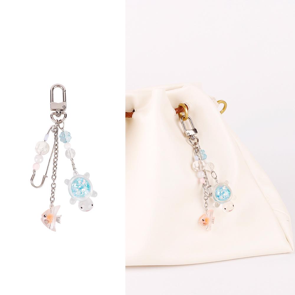 Ocean Series Starfish & Turtle Bag Charm Keyring