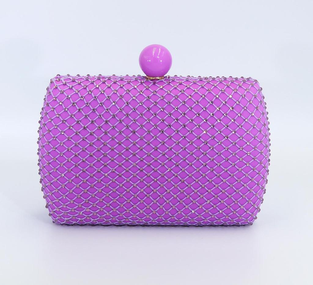 Kvinnors flerfärgade strass-clutch: Elegant Kvällsväska för Cheongsam och Klänning