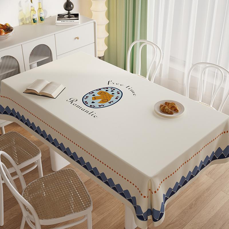 Rechteckige Esstisch-Tischdecke Wasserdicht Und Ölfest Leave-In Kaffeetisch-Tischdecke Einfach Und Vielseitig Esstischdecke Tischdecke