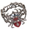 HX6F Mysterious Arachnid Theme Gothic Bracelet Rhinestones Decorated Accessory GiFT