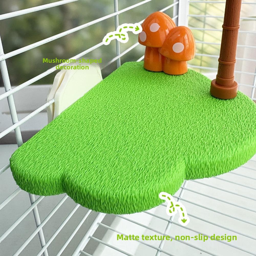 Wear Resistant Bird Perch Stand Detachable Birdcage Platform Toys Bird Gnawing Toys  For Chewing