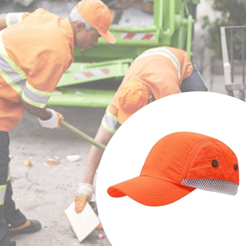 Breathable Mesh Fisherman Hat For Daily Use Low Light Conditions High Visibility Reflective Hat For Outdoor Worker