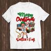 Merry Christmas Shitters Full Cousin Eddie Funny Gift Tee T Shirt Summer Men's and Women's Loose and Breathable T-shirt Top