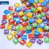 450pcs 1cm Colorful Crystal Glass Mosaic Tiles for Creative DIY Children's Art
