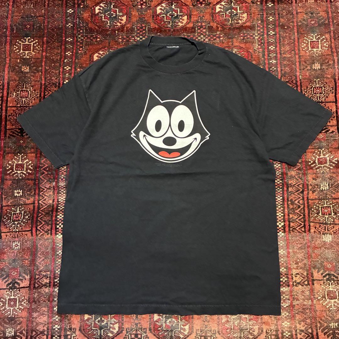 

[USED] 90s FELIX Character Double-Sided Link Print T-Shirt, Size XL