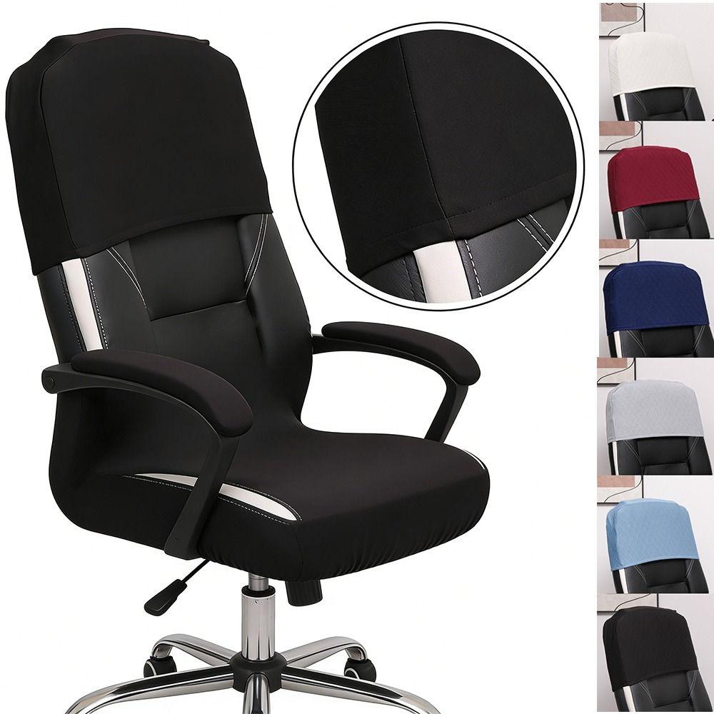 Protective Cover Office Chair Backrest Cover Solid Color Chair Back Covers  Office Chair