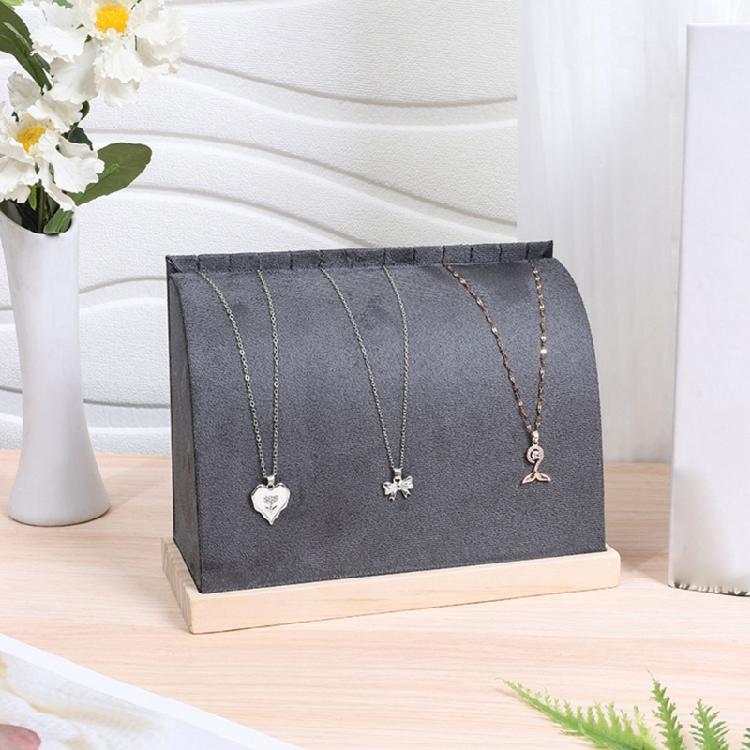 Practical Leather Necklace Display Stand Elegant Jewelry Presentation Holder