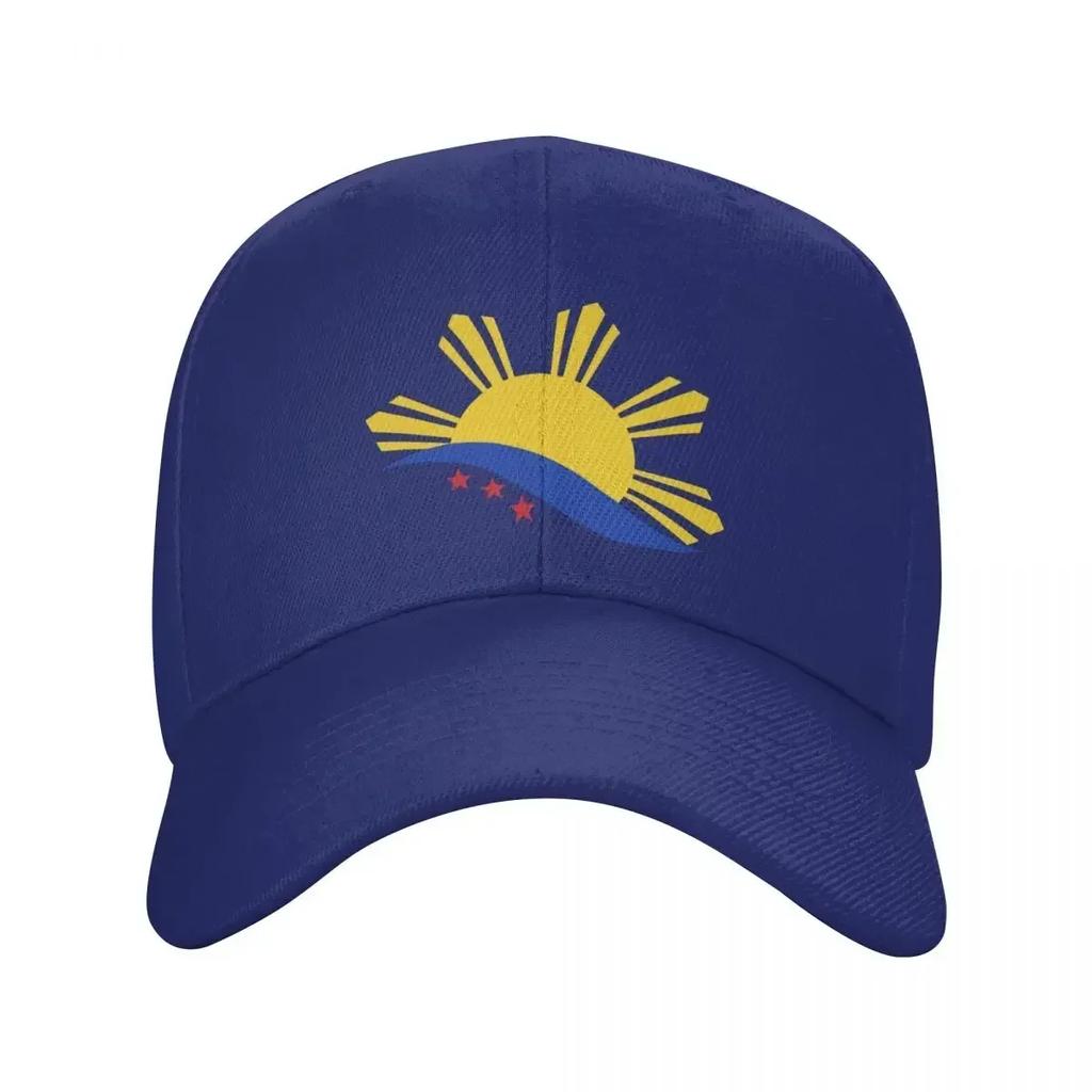 Fashion 3 Stars And A Sun Philippines Flag Baseball Cap for Unisex WoUnisex Breathable Dad Hat Sun Protection Snapback Caps