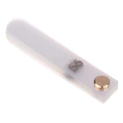 56 Pcs/Set Dental Interproximal Reduction Gauge Ruler Treatment Tools 0.1 Mm Tooth Plastic Transparent Gap Measuring Ruler