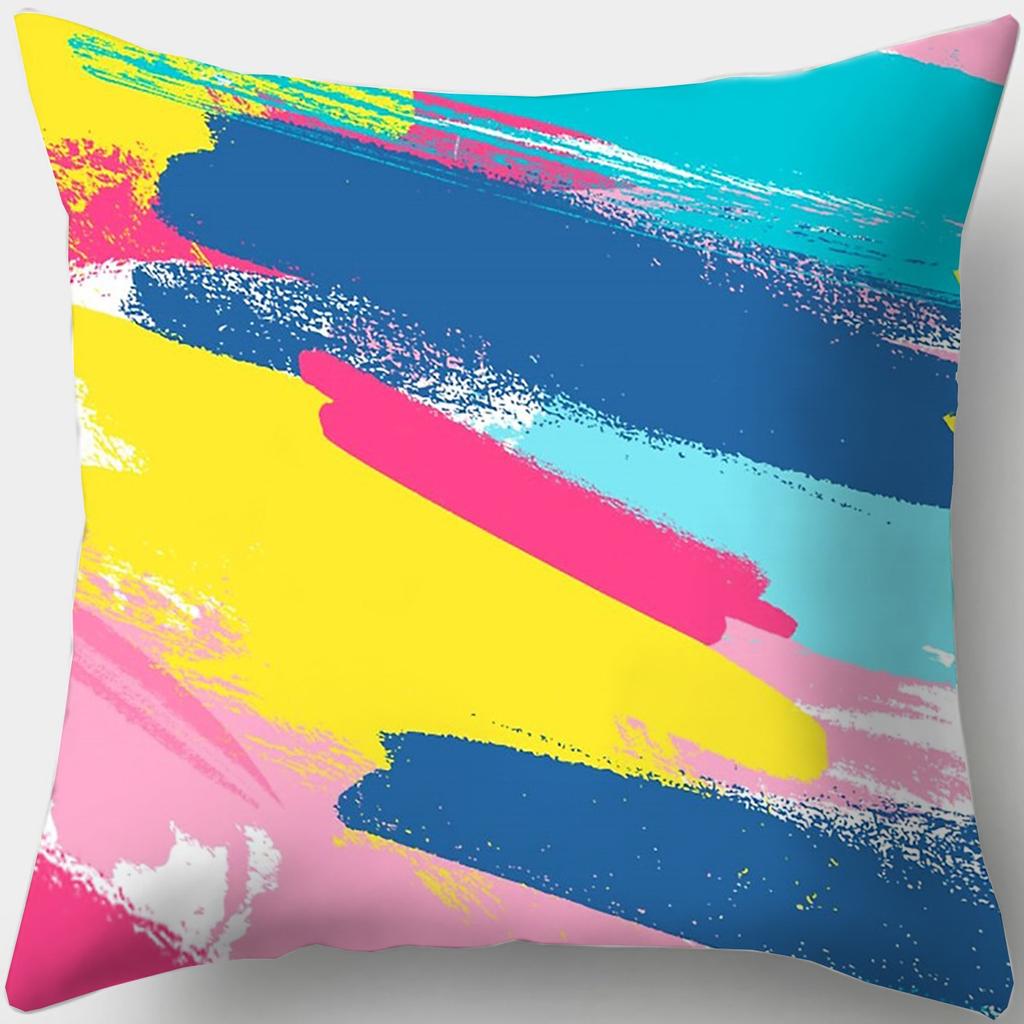 Personalized Nap Pillow, Oil Painting Style Pillow Case, Square Sofa Pillow, Bedroom Bay Window Cushion, Office