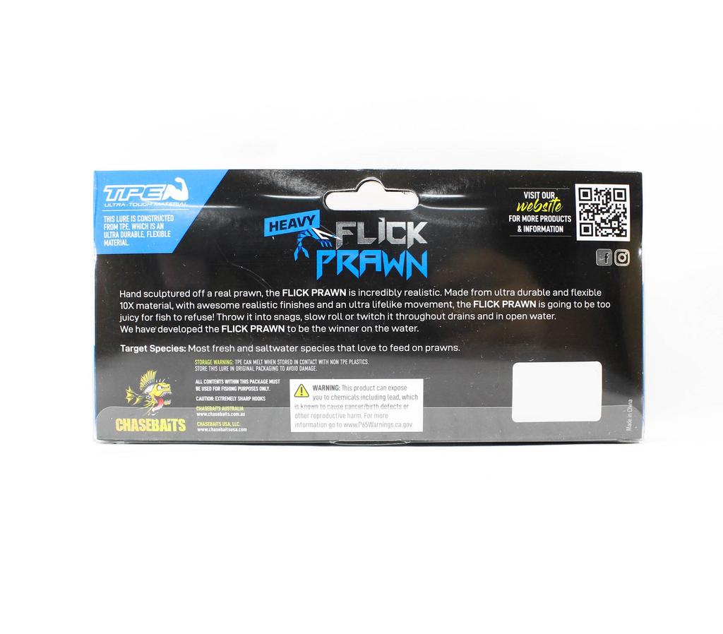 Chasebaits Flick Prawn Heavy 125 Mm 15 Grams Sinking Lure 08 (5898)